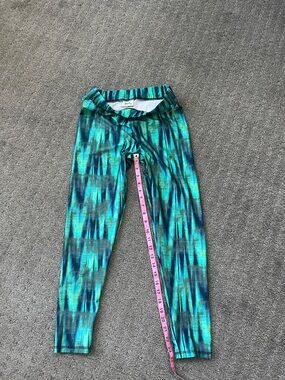 Everlast Turquoise & Navy Patterned Stretch Jeggings